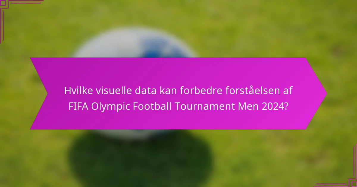 Hvilke visuelle data kan forbedre forståelsen af FIFA Olympic Football Tournament Men 2024?